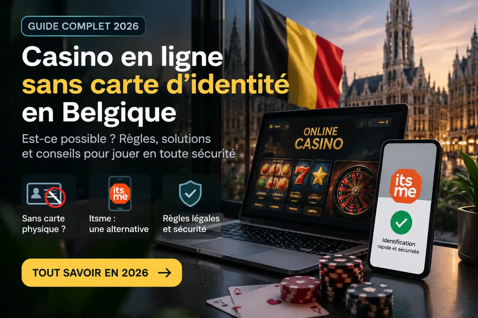 Casino en ligne sans carte d’identité ni vérification en Belgique (2026)